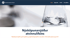 Desktop Screenshot of nyskopun.is